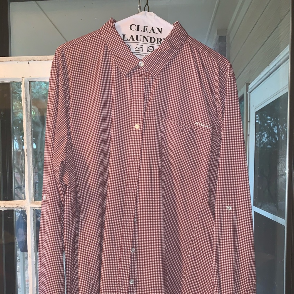 Ariat Ventek Red Pinstripe XXL